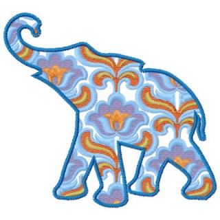 Elephant 2 embroidery design - Embroidery Design