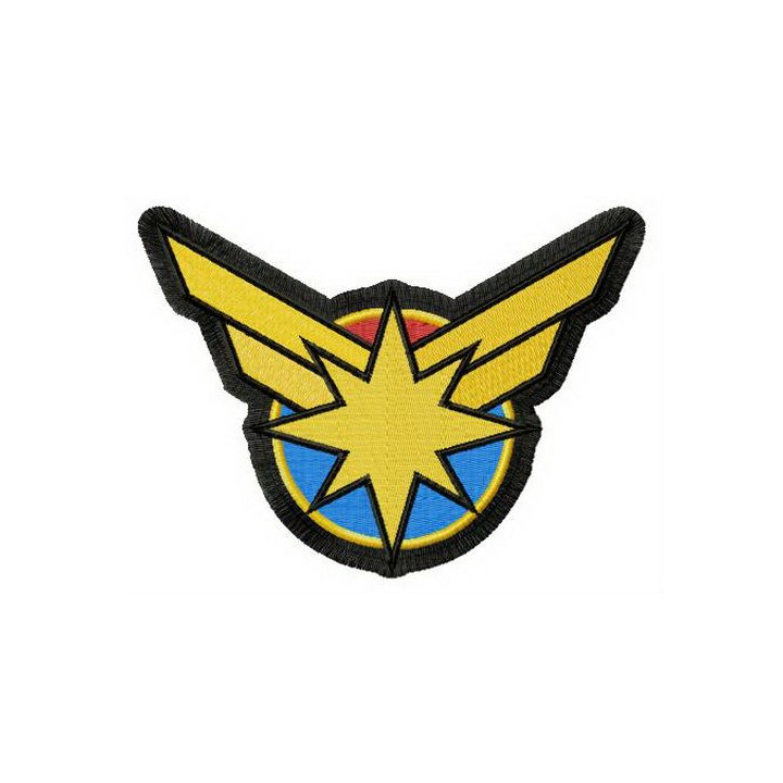 Captain Marvel logo embroidery design - Embroidery Design