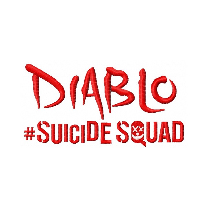 Suicide Squad Diablo 3 embroidery design - Embroidery Design