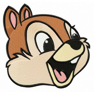 Chipmunk Chip embroidery design - Embroidery Design