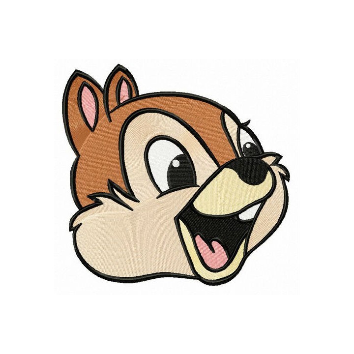 Chipmunk Chip embroidery design - Embroidery Design