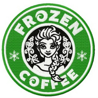 Frozen coffee  embroidery design - Embroidery Design