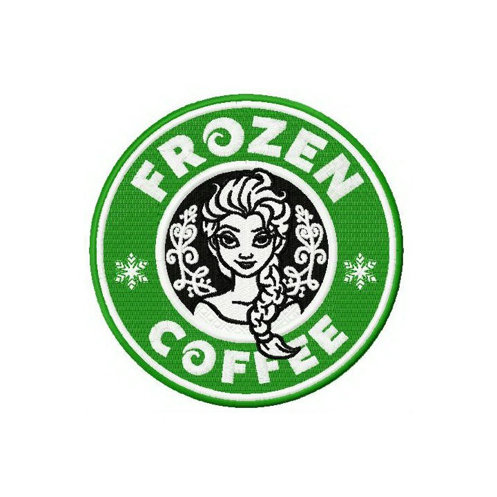 Frozen coffee  embroidery design - Embroidery Design