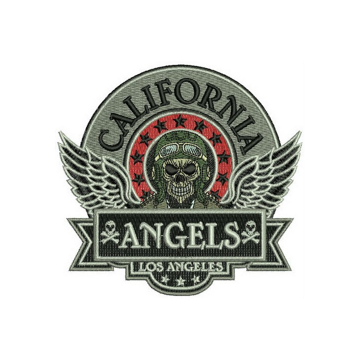 California Angels badge embroidery design - Embroidery Design