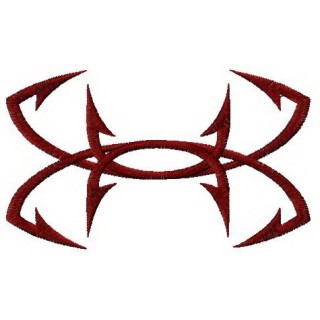 Under Armour Fish Hook logo embroidery design - Embroidery Design