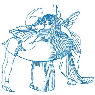 Kiss embroidery design - Embroidery Design