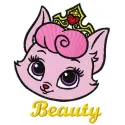 Preview of the Beauty 2 embroidery design featuring a charming palace pet, ideal for crafting projects.