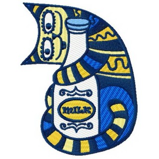 All cats like milk embroidery design - Embroidery Design