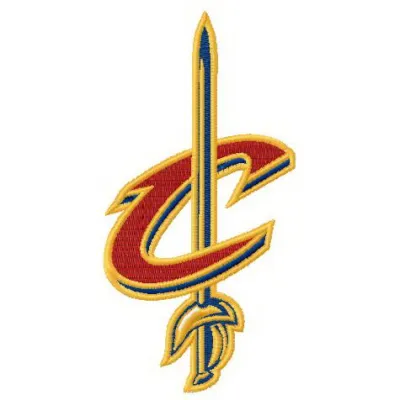 Cleveland Cavaliers logo 3 embroidery design showcasing the team's emblem, ideal for stitching on apparel and accessories.