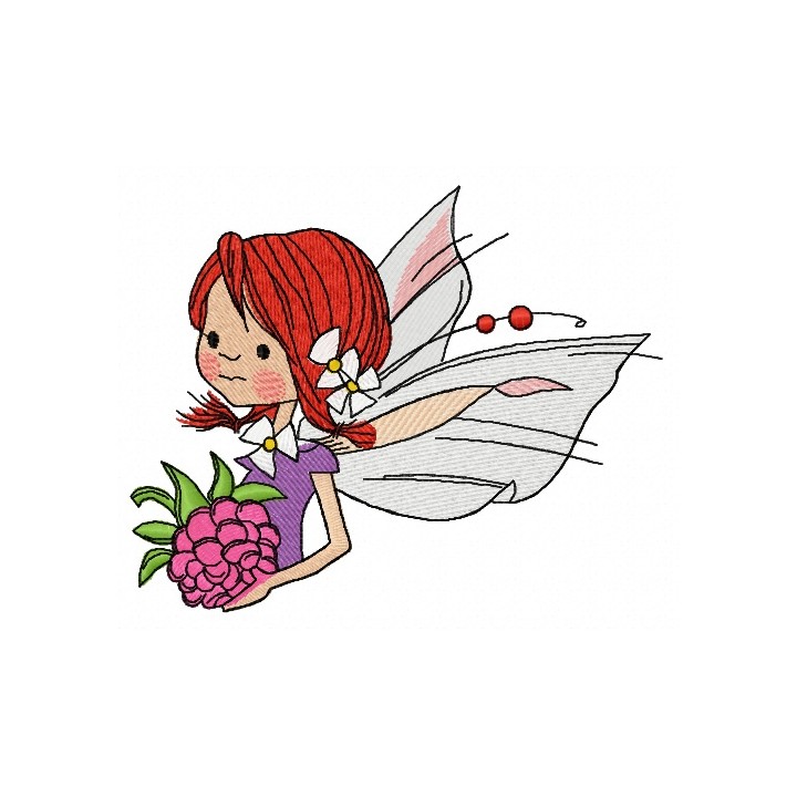 Berry fairy 3 embroidery design - Embroidery Design