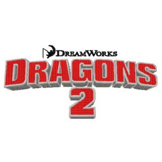 How to train your dragon 2 logo embroidery design - Embroidery Design