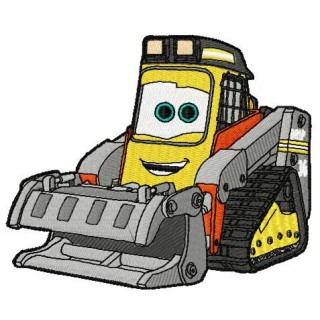 Fred the bulldozer embroidery design - Embroidery Design