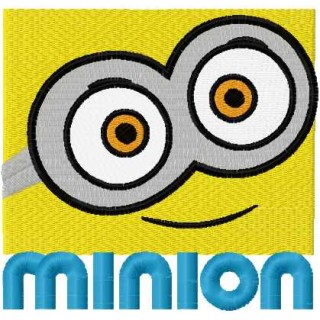 Minion Bob smile embroidery design - Embroidery Design