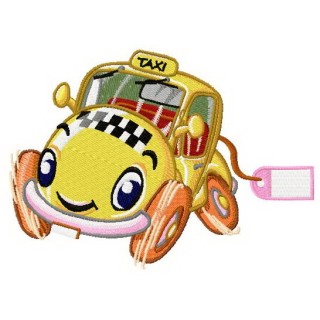 Willy the taxi 2 embroidery design - Embroidery Design