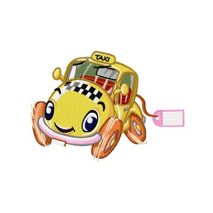 Willy the taxi 2 embroidery design - Embroidery Design