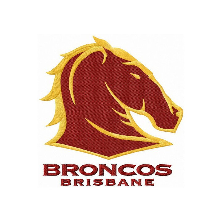 Brisbane Broncos logo embroidery design - Embroidery Design