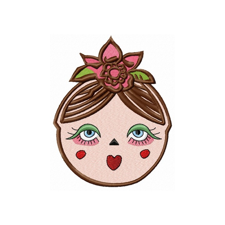 Black matryoshka 4 embroidery design - Embroidery Design