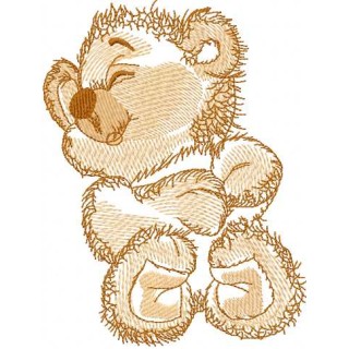 Funny teddy bear 3 embroidery design - Embroidery Design