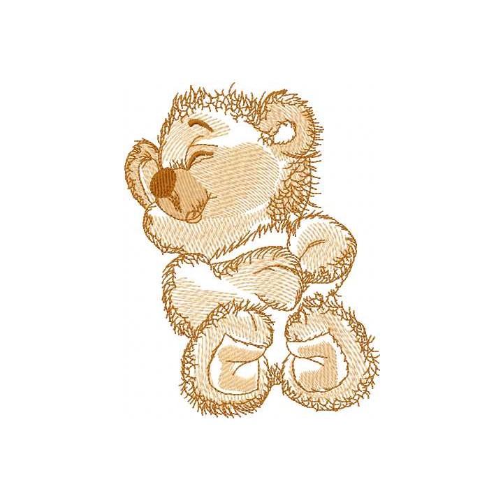 Funny teddy bear 3 embroidery design - Embroidery Design