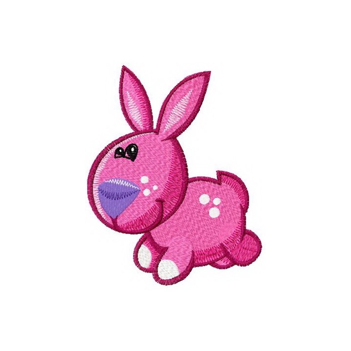Tiny bunny embroidery design - Embroidery Design