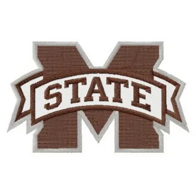 Mississippi State Bulldogs logo embroidery design for stitching on apparel and accessories.