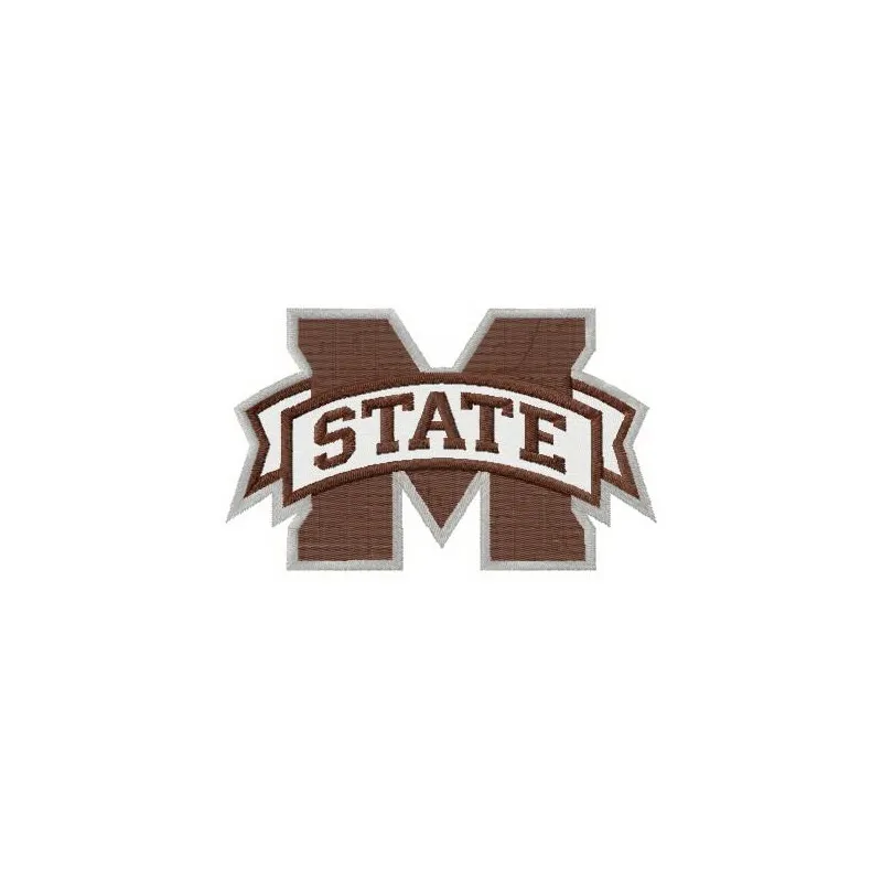 Mississippi State Bulldogs logo embroidery design for stitching on apparel and accessories.