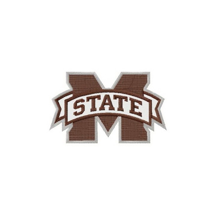 Mississippi State Bulldogs logo embroidery design - Embroidery Design