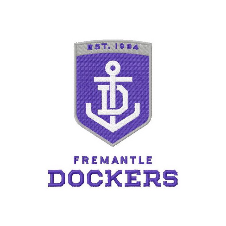 Fremantle Dockers logo embroidery design - Embroidery Design