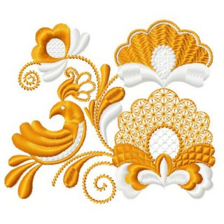 Flower pattern 10 embroidery design - Embroidery Design