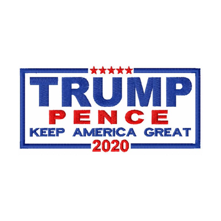 Trump Pence 2020 embroidery design - Embroidery Design