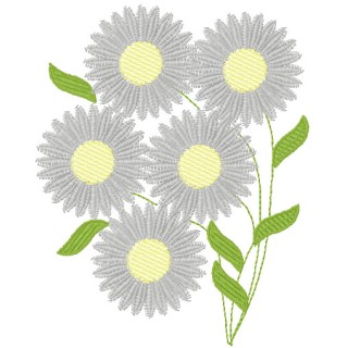 Chamomile 6 embroidery design - Embroidery Design