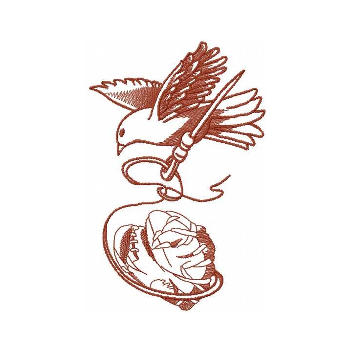 Sewing in my heart 2 embroidery design - Embroidery Design