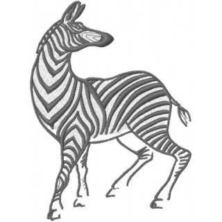 Zebra skerch 2 embroidery design - Embroidery Design