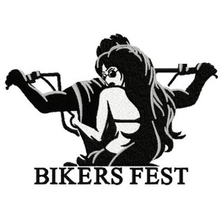 Biker's fest embroidery design - Embroidery Design
