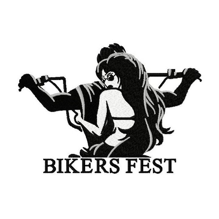Biker's fest embroidery design - Embroidery Design