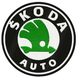 Skoda auto logo embroidery design - Embroidery Design