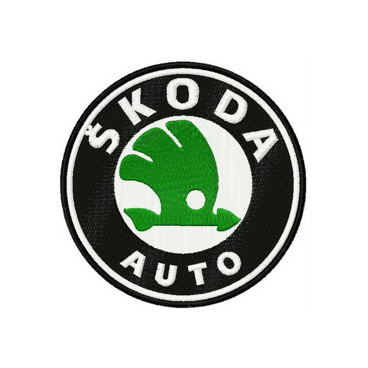 Skoda auto logo embroidery design - Embroidery Design