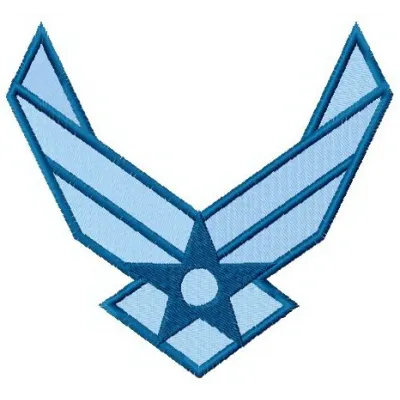 USA Force logo embroidery design for police and emergency services, perfect for apparel and gear.