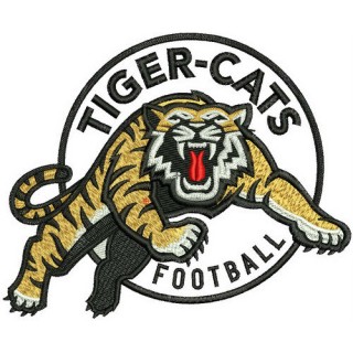 Hamilton Tiger-Cats logo embroidery design - Embroidery Design