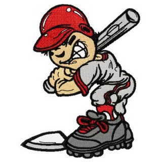 Batter embroidery design - Embroidery Design