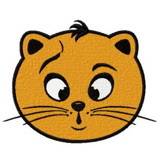 Cat upset embroidery design - Embroidery Design