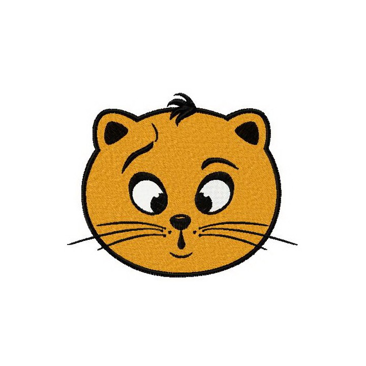Cat upset embroidery design - Embroidery Design
