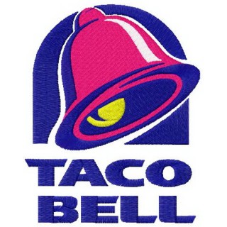 Taco Bell logo embroidery design - Embroidery Design