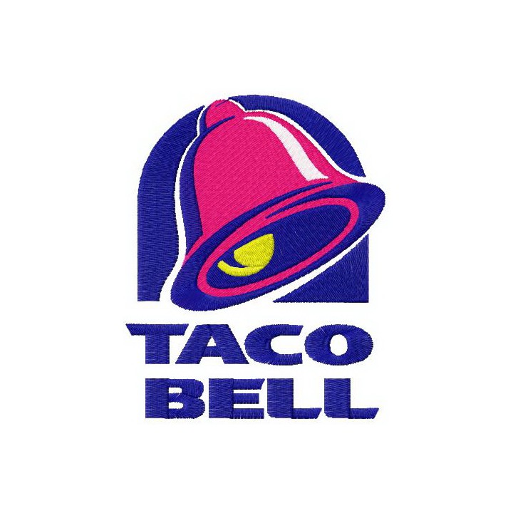 Taco Bell logo embroidery design - Embroidery Design