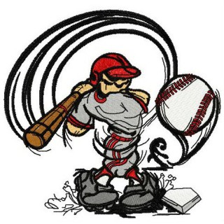 Powerful hit embroidery design - Embroidery Design