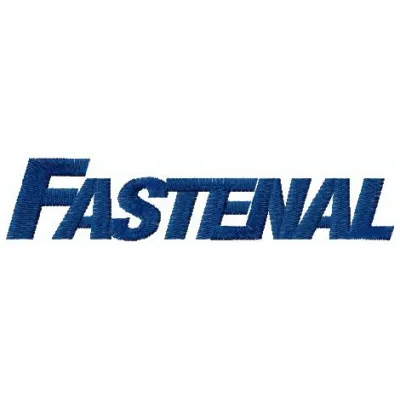 Preview of the Fastenal logo embroidery design, showcasing intricate details for stitching on various fabric items.