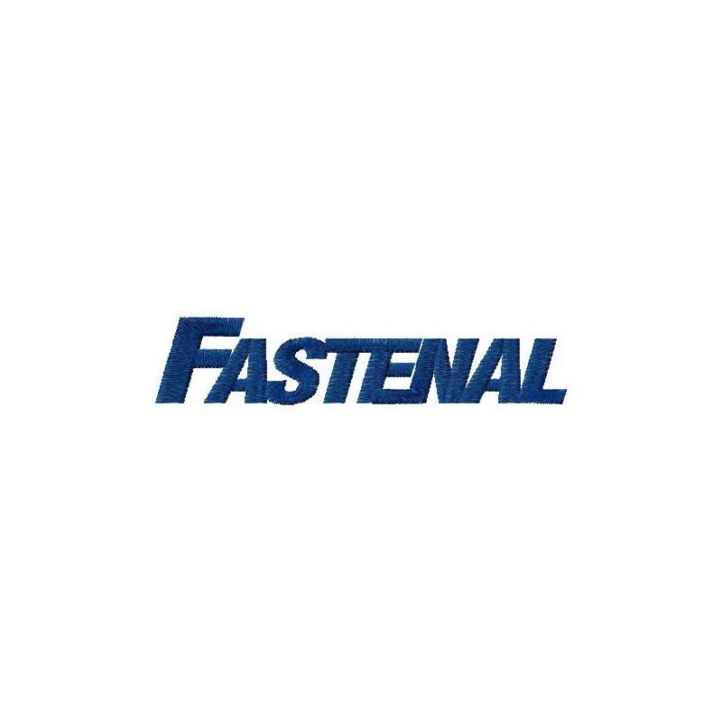 Preview of the Fastenal logo embroidery design, showcasing intricate details for stitching on various fabric items.
