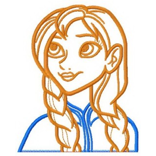 Anna applique embroidery design - Embroidery Design