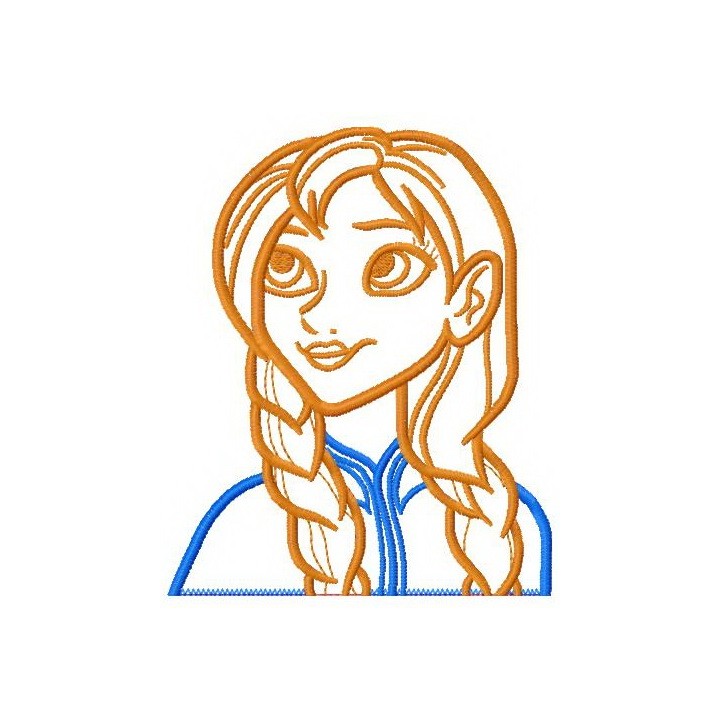 Anna applique embroidery design - Embroidery Design