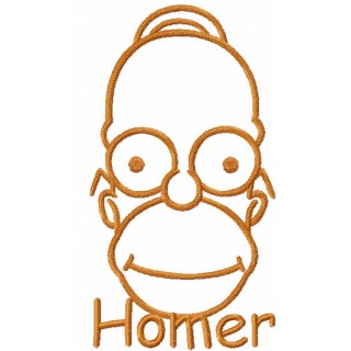 Homer Simpson embroidery design - Embroidery Design